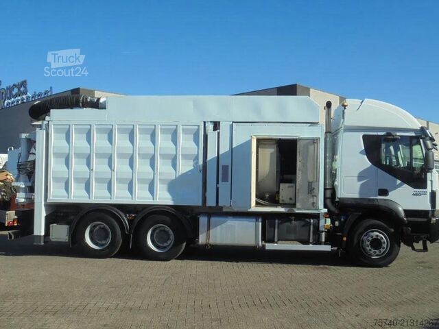 Vehicul de aspirație Iveco Trakker 450 + Euro 5 + Zandzuiger + Manual + 6x...