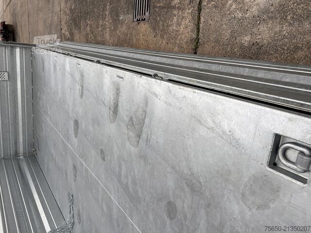 Reboque basculante Möslein TTD 19 AB  19 t Tandemkipper Tieflader, Breitbereifung 2 x Aufsatzbordwänden-- Neufahrzeug --