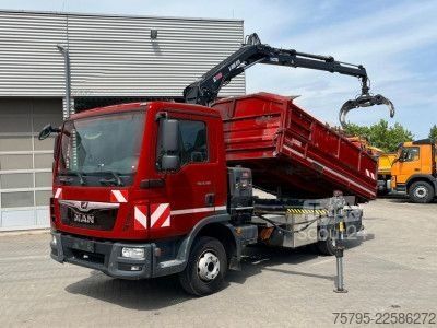 Damperli panelvan MAN TG-L 8.190.4x2 BL 2-Achs Kipper Kran Hiab 078