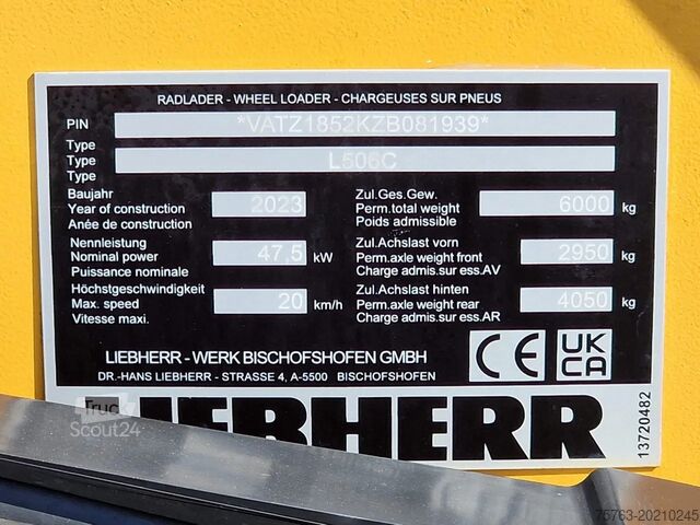 Hjullaster Liebherr L506 compact - New - Bucket + pallet forks - 46 KW