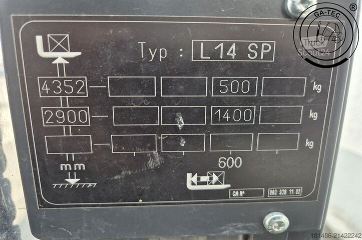 Empilhador manual Linde L14SP