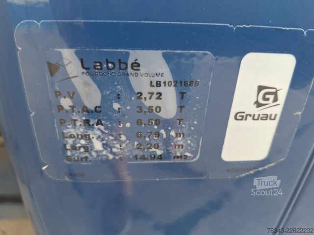 Caisse 20 M3 et hayon FIAT DUCATO 35 MAXI 2.3 MJT 130 - E6