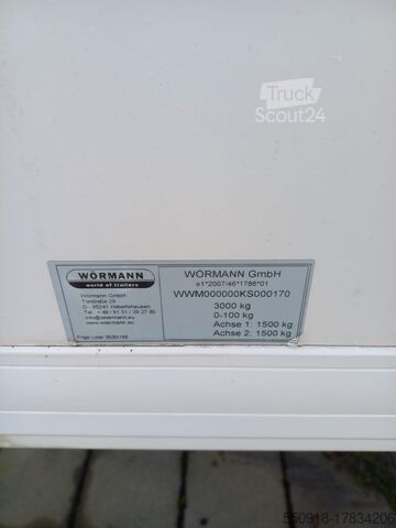 Chladírenský přívěs Wörmann Wörmann Frigo-King 3030/155
