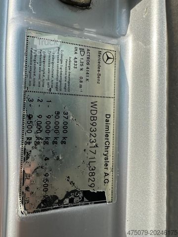 Camión cisterna de vacío MERCEDES-BENZ Actros 4141 K / 8x4 / KOKS Kombi