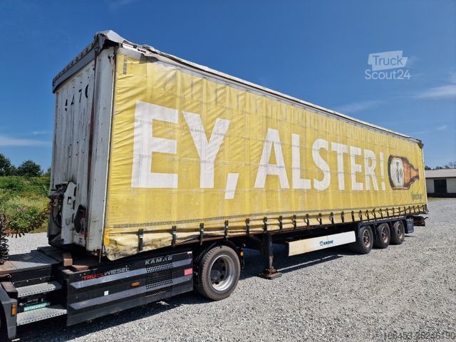 Drankaanhangwagens KRONE Getränke/VDI 2700/Gardine li+re/Edscha/Siebdruck
