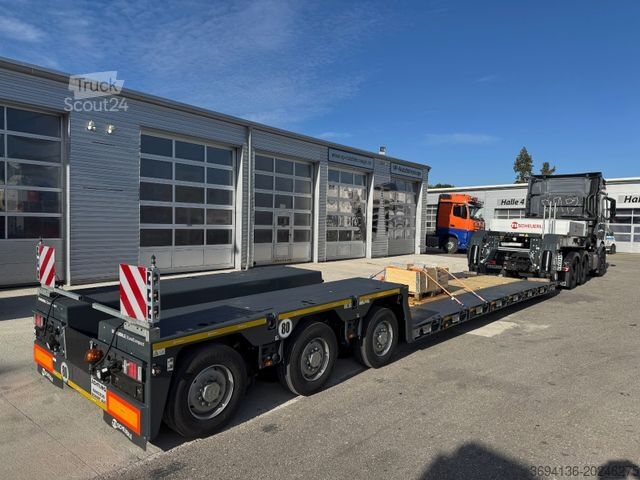 Låglastarsläpvagn SCHEUERLE EuroCompact U9 Flachbett ausziehbar Pendelachsen