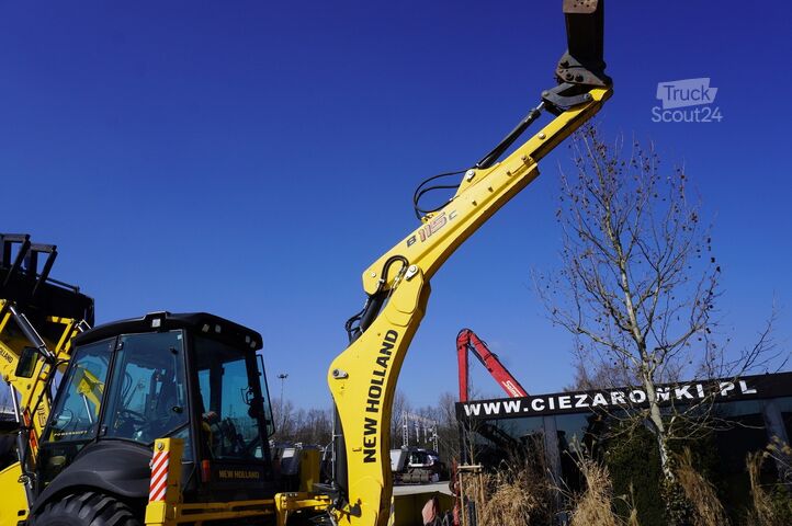 Bager-nakladač New Holland B 115 C backhoe loader / 1000 MTH !
