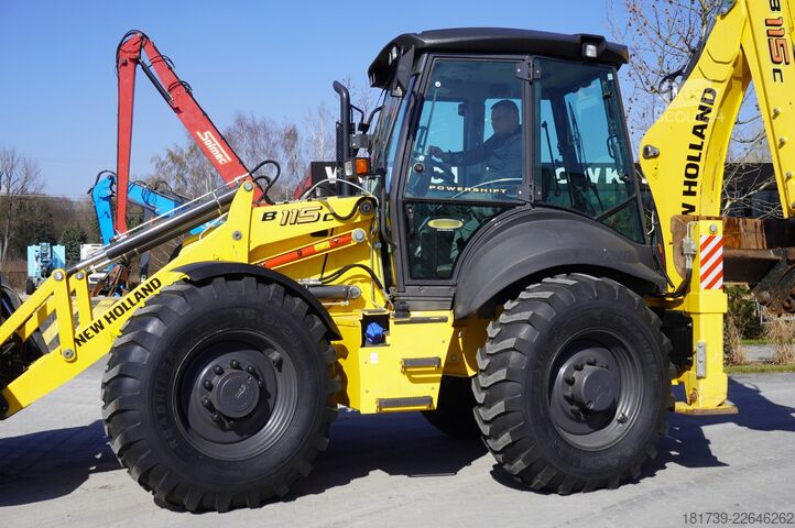 Bager-nakladač New Holland B 115 C backhoe loader / 1000 MTH !