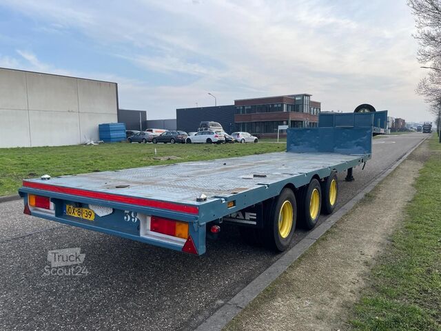 Surbaissé Broshuis E-2190  Lowbed / Steel Suspension / Extendable ...