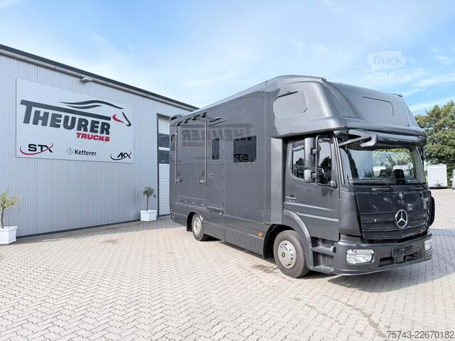Скотовоз MERCEDES-BENZ ATEGO 1021  Roelofsen 3  Pferde  Wohnung Dusche