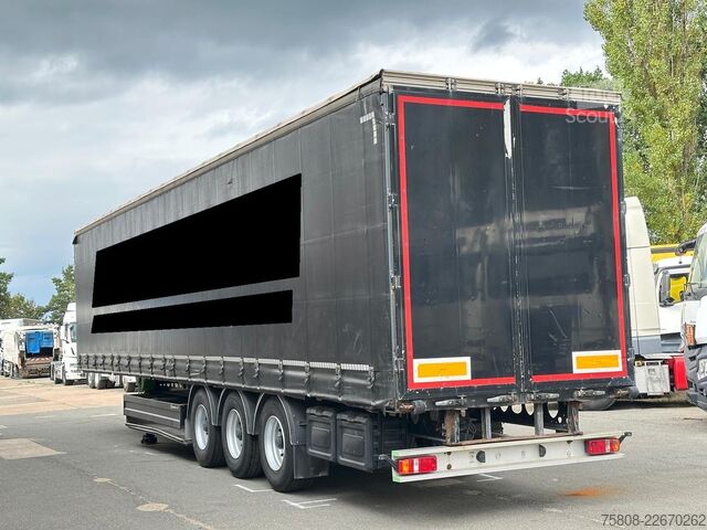 Semirremolque abierto con toldo BERGER SAPL24 Schiebeplane Edscha Palettenkasten