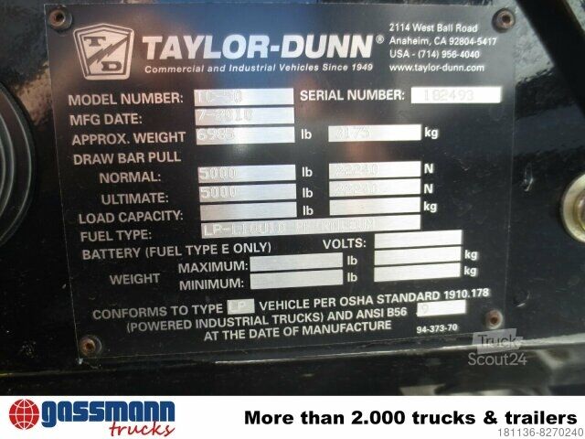 Furgone personalizzato Tiger TC 50, Zugmaschine