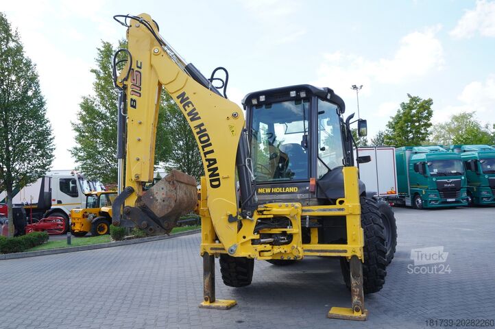 Grävlastare New Holland B 115 C backhoe loader / 1000 MTH !