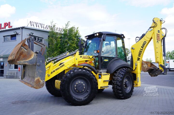 Grävlastare New Holland B 115 C backhoe loader / 1000 MTH !