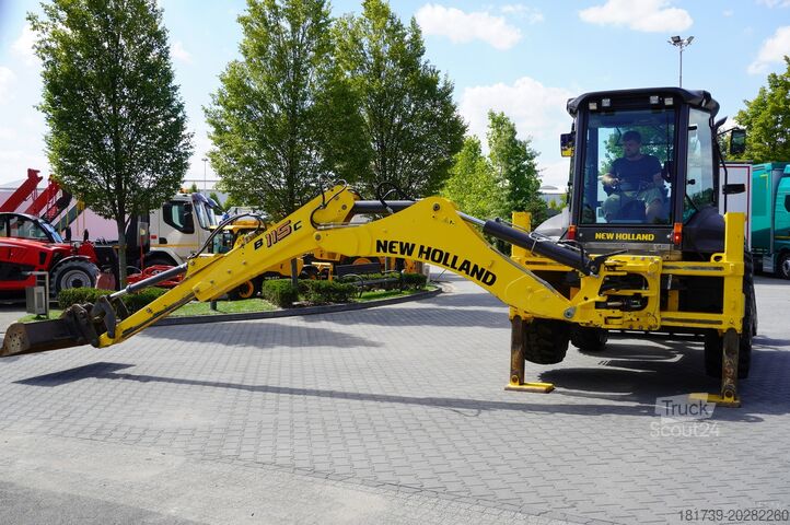 Grävlastare New Holland B 115 C backhoe loader / 1000 MTH !