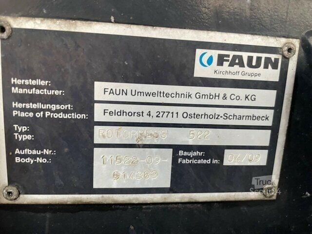 Atkritumu vedējs MAN 26.320 TGS 6x2 Faun/Zöller
