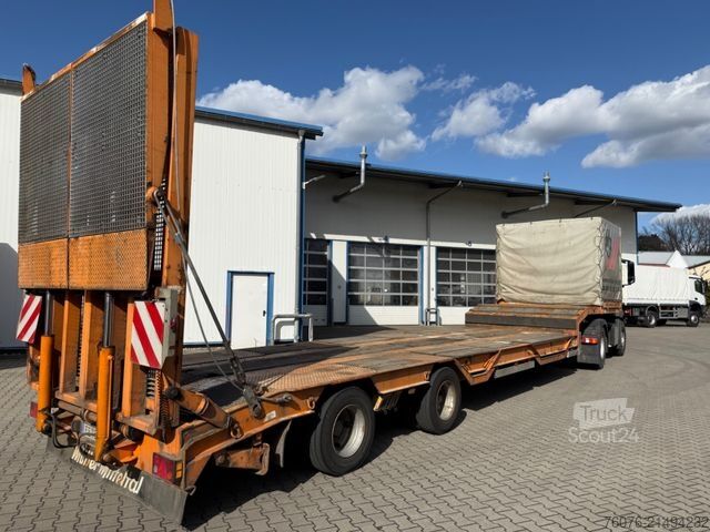 Dieplader oplegger MÜLLER-MITTELTAL TS 2 Kompakt 20,0 hydr. Rampe, Winde, Lenkachse
