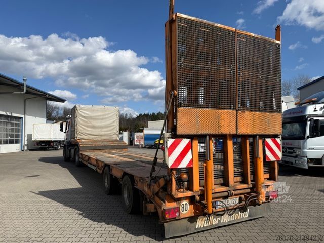 Dieplader oplegger MÜLLER-MITTELTAL TS 2 Kompakt 20,0 hydr. Rampe, Winde, Lenkachse