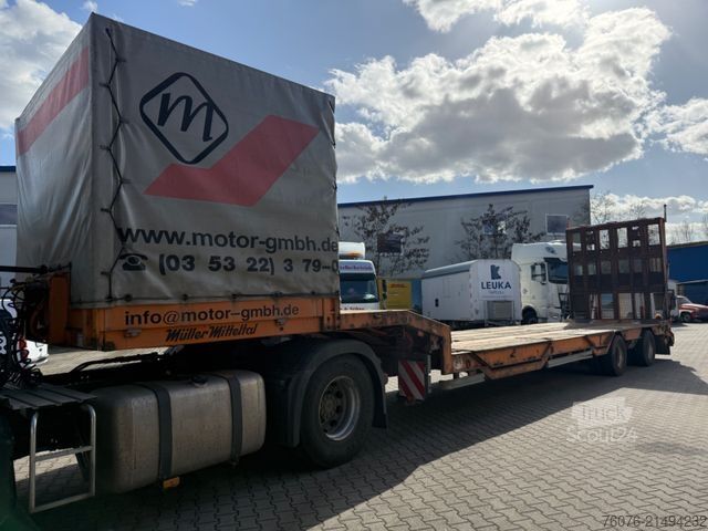 Dieplader oplegger MÜLLER-MITTELTAL TS 2 Kompakt 20,0 hydr. Rampe, Winde, Lenkachse