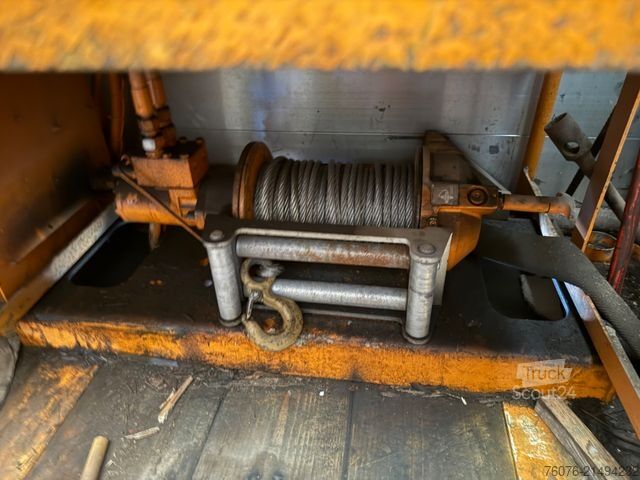 Dieplader oplegger MÜLLER-MITTELTAL TS 2 Kompakt 20,0 hydr. Rampe, Winde, Lenkachse