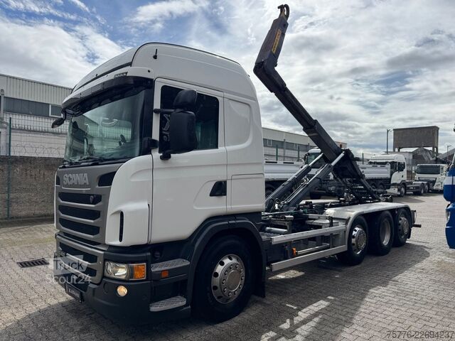 Camion benne à bras amovible SCANIA G400  LB 8x2  Hyvalift Abrollkipper Retarder