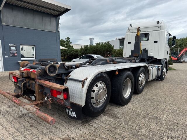 Camion benne à bras amovible SCANIA G400  LB 8x2  Hyvalift Abrollkipper Retarder