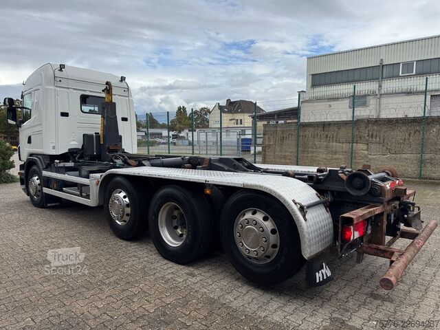 Camion benne à bras amovible SCANIA G400  LB 8x2  Hyvalift Abrollkipper Retarder