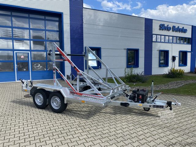 Kabeltrommelanhänger mit 2306KG Nutzlast TA-NO T4A Kabeltrommel-Anhänger 3000KG E-Winde
