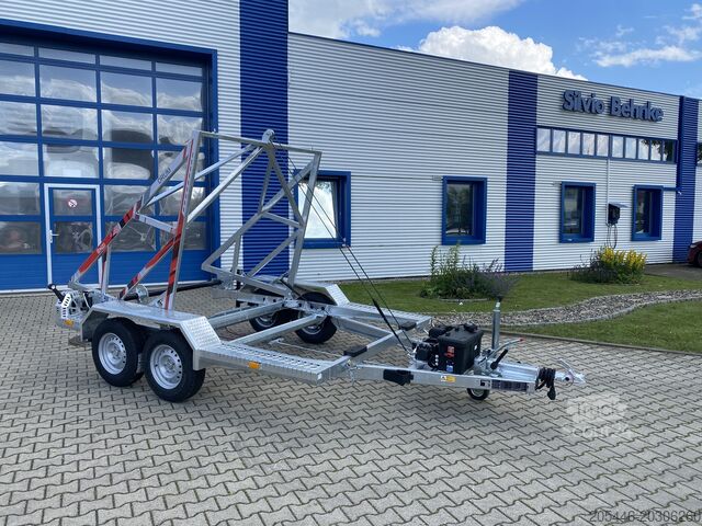 Kabelio būgnų priekaba su 2306 kg naudinga apkrova TA-NO T4A Kabeltrommel-Anhänger 3000KG E-Winde