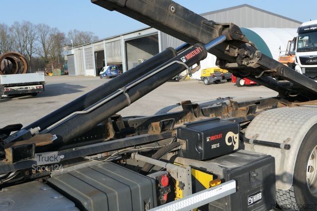 Roll-off tipper truck IVECO 460 X-WAY Stralis 6x2, Hiab XR21S59, Lenk-Lift