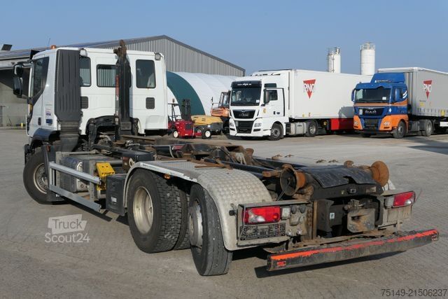 Roll-off tipper truck IVECO 460 X-WAY Stralis 6x2, Hiab XR21S59, Lenk-Lift