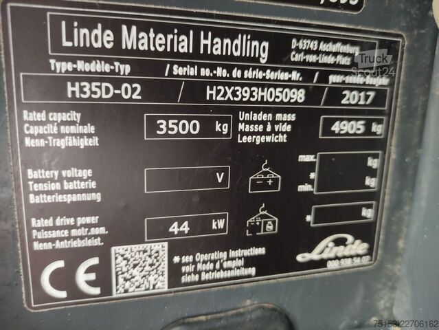 Electric - 4 wheels Linde H35D-02/393
