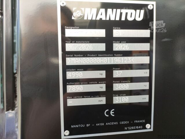 Stivuitoare pentru teren accidentat Manitou Front-Geländestapler-Allrad / MC30-4DKST5S1