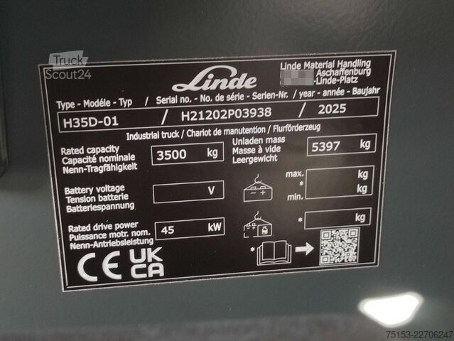 Elektrikli – 4 tekerlek Linde H35D-01/1202