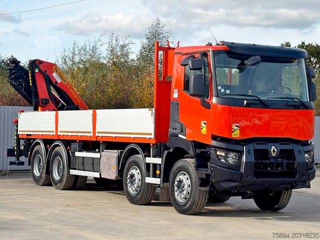 Kamyon üzerine monteli vinç RENAULT C430 * PALFINGER PK 26002 - EH F + FUNK/ 8x4