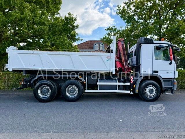Basculantă cu macara Mercedes-Benz Actros 3336 /6x4/Kipper+Fassi F155/Eu5/130tkm