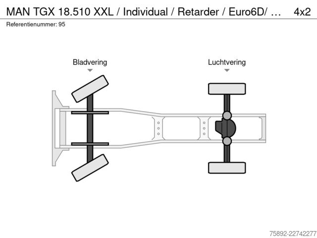 Štandard-SZM MAN TGX 18.510 XXL / Individual / Retarder / Euro6D...