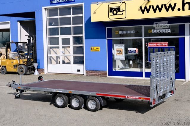 Reboque para transporte de automóveis TEMA Universal 5121-3S Kipplader Antischlingerkupplg.