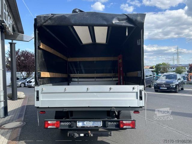 Camion bâché IVECO Daily 35S14 Pritsche+Plane *AHK*Ladekran*7-Sitze