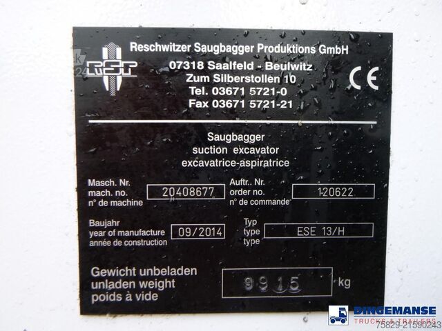Vehicul de aspirație Mercedes-Benz Atego 1324 4x2 RHD / RSP ESE 13/H Saugbagger + ...