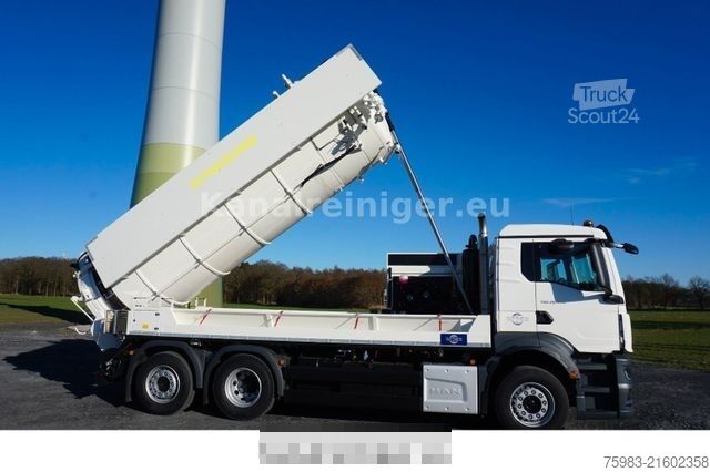 Vacuum tank truck MAN TGS 28.470 6x2 Wiedemann Sauger (Kipper)