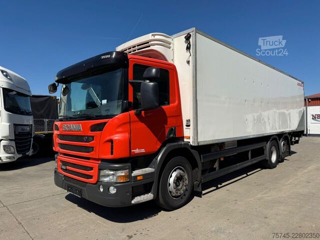 Caminhão frigorífico SCANIA P 280 Kühlkoffer mit BÄR Ladebordwand / Kiesling