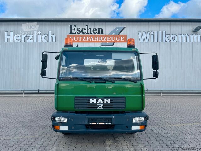 Avolava kuorma-auto MAN 12.185 LC Tirre Euro 81*Pritsche*Kran*Manuell