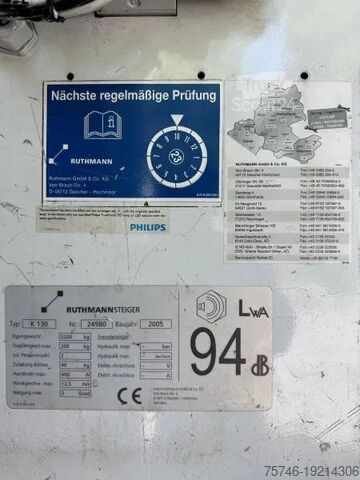 Pacelšanas platforma Mercedes-Benz Vario 614 D-KA, RUTHMANN K130 Hubsteiger 13 m, ...