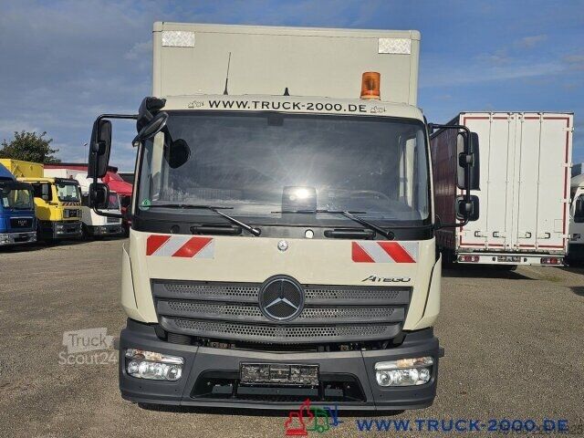 Κλειστό βαν Mercedes-Benz 818 Sortimo Werkstatt Koffer + Kran Seilwinde