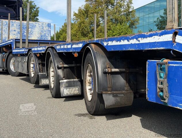 Semiremorcă cu platformă joasă  KWB P-453-STI-H 3-AS SEMI 2x STUURAS 1x LIFTAS S