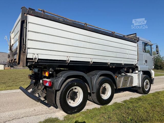 Camion-benne tricar MAN TGA 33.430 6X4 Blatt Dreiseitenkipper Retarder