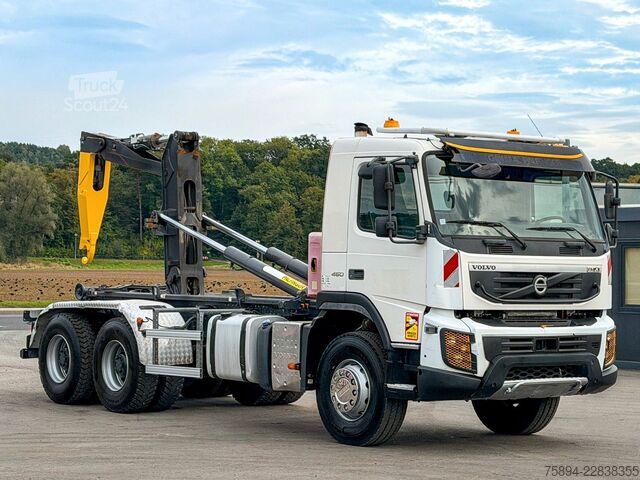 Камион с кука за контейнери VOLVO FMX 450 * Abrollkipper 5,30 m * 6x4 Top Zustand!
