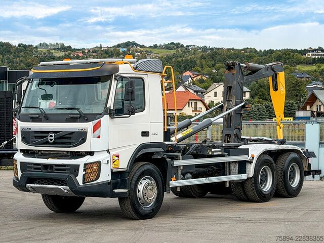 Камион с кука за контейнери VOLVO FMX 450 * Abrollkipper 5,30 m * 6x4 Top Zustand!