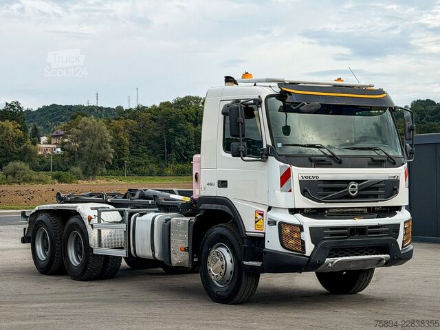 Камион с кука за контейнери VOLVO FMX 450 * Abrollkipper 5,30 m * 6x4 Top Zustand!